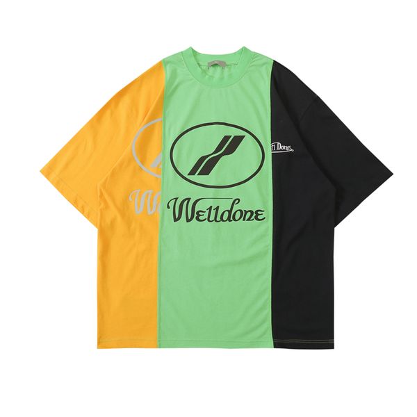 2020 korea welldone oversized t-shirt tricolor stitching welldone extra wide bust short sleeve t-shirt, White;black
2020 korea welldone oversized t-shirt tricolor stitching welldone extra wide bust short sleeve t-shirt, White;black