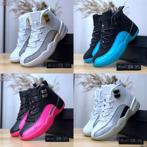 kids 12s 12 high basketball shoes for boys athletic girls sneakers child sports children teenage retroes chaussures size 28-35, Black
kids 12s 12 high basketball shoes for boys athletic girls sneakers child sports children teenage retroes chaussures size 28-35, Black