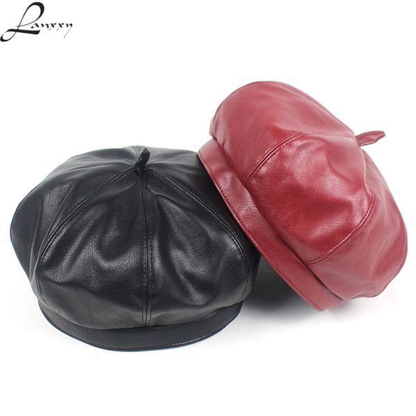 lanxxy solid pu newsboy hats for women fashion leather beret caps casquette gorras vintage female berets hat, Blue;gray
lanxxy solid pu newsboy hats for women fashion leather beret caps casquette gorras vintage female berets hat, Blue;gray