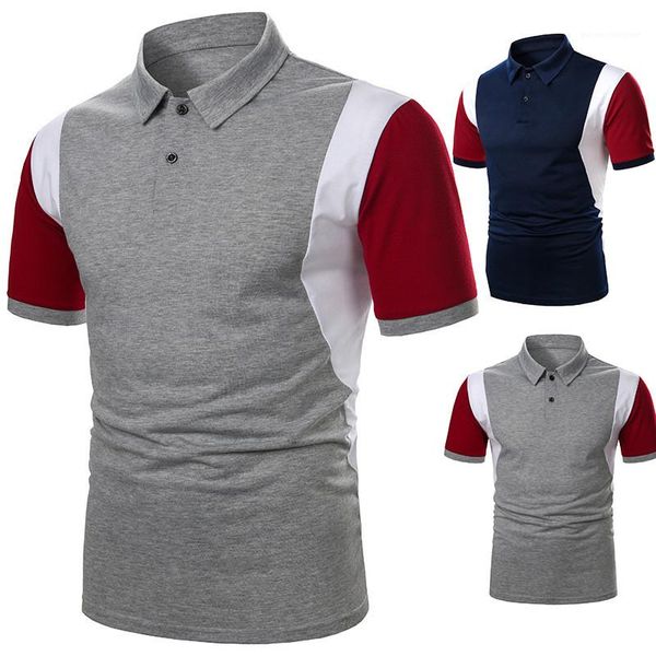lapel neck short sleeve polos fashion contrast color polos women clothing mens designer patchwork color polos casual, White;black
lapel neck short sleeve polos fashion contrast color polos women clothing mens designer patchwork color polos casual, White;black