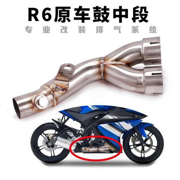 motorcycle exhaust middle pipe for yzf r6 mid pipe r6 link exhaust link middle connector fit for 2006-2020 2020 years
motorcycle exhaust middle pipe for yzf r6 mid pipe r6 link exhaust link middle connector fit for 2006-2020 2020 years