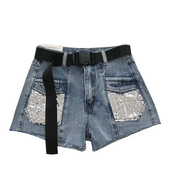 2020 fashion sequins women denim shorts high waist zipper pockets female loose jeans short streetwear ladies shorts r151, White;black
2020 fashion sequins women denim shorts high waist zipper pockets female loose jeans short streetwear ladies shorts r151, White;black