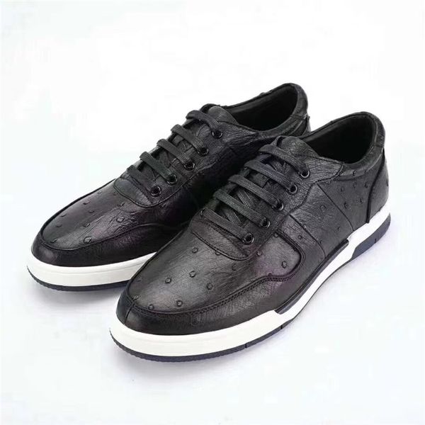 authentic real ostrich skin men's casual black walking sneakers genuine exotic leather lace-up male driving flats footwear shoes
authentic real ostrich skin men's casual black walking sneakers genuine exotic leather lace-up male driving flats footwear shoes