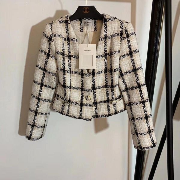Women jacket autumn winter coat lim thin checkered tweed coat ca ual long leeve v neck hort jacket with pocket loo e outwear, Black;brown
Women jacket autumn winter coat lim thin checkered tweed coat ca ual long leeve v neck hort jacket with pocket loo e outwear, Black;brown