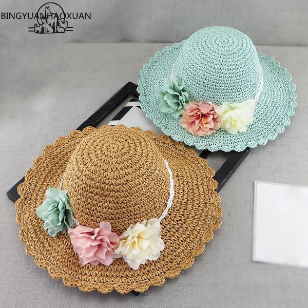 bingyuanhaoxuan 2018 new korean spring summer handmade flowers children straw hat baby girls beach hats foldable kids sun hat, Yellow
bingyuanhaoxuan 2018 new korean spring summer handmade flowers children straw hat baby girls beach hats foldable kids sun hat, Yellow