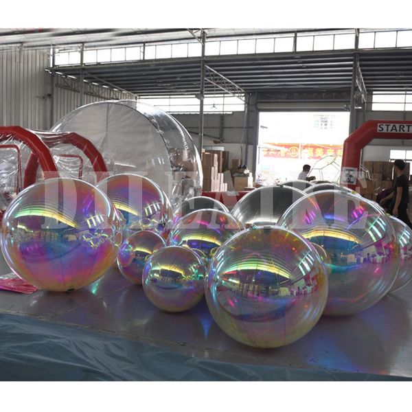 High Brightness Shine Sphere Inflatable Mirror Ball Dia 2m/3m Home Garden Ornament Decoration