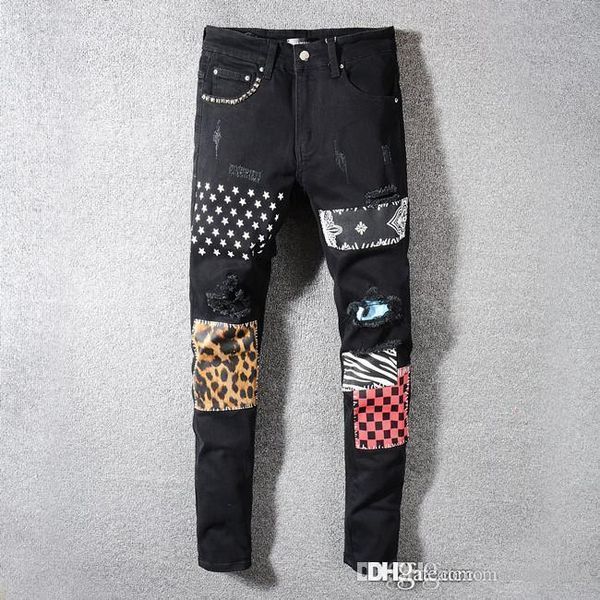 2020 new mens distressed ripped biker jeans slim fit motorcycle biker denim for men fashion designer hip hop jeans for men designer pants, Blue
2020 new mens distressed ripped biker jeans slim fit motorcycle biker denim for men fashion designer hip hop jeans for men designer pants, Blue