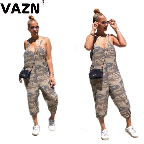vazn casual chic 2020 summer lady camouflage mid-calg jumpsuit spaghetti strap straight playsuit streetwear fashion ropmers, Black;white
vazn casual chic 2020 summer lady camouflage mid-calg jumpsuit spaghetti strap straight playsuit streetwear fashion ropmers, Black;white