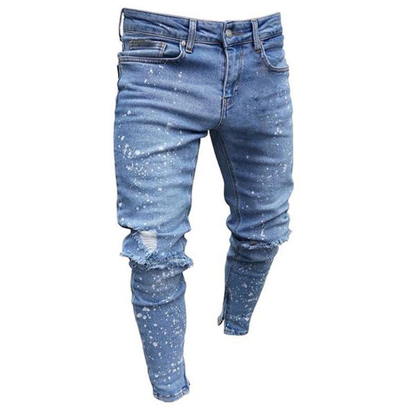 cotton jean men's pants vintage hole ripped jeans for men 2019 summer europe america style plus size s-2xl ripped jeans male, Blue
cotton jean men's pants vintage hole ripped jeans for men 2019 summer europe america style plus size s-2xl ripped jeans male, Blue