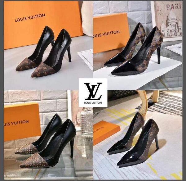 with box summer 2019 hand-inlaid green water drill european and american leather high-heeled shoes, pointed toe, thin heel, bride's sho, Black
with box summer 2019 hand-inlaid green water drill european and american leather high-heeled shoes, pointed toe, thin heel, bride's sho, Black