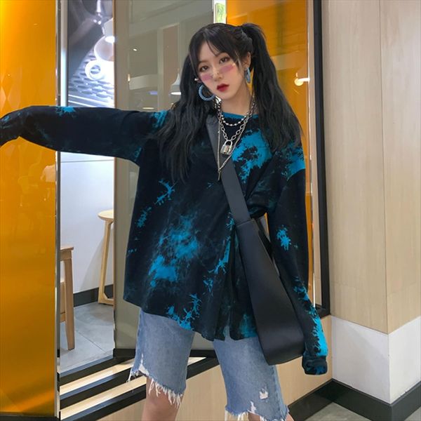 серия темных модулей harajuku охладиться красивым галстук-окрашенного с длинным рукавом футболка свободного бфом базовой верхним стиля женщи, White
серия темных модулей harajuku охладиться красивым галстук-окрашенного с длинным рукавом футболка свободного бфом базовой верхним стиля женщи, White