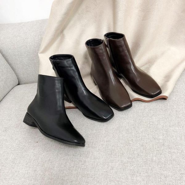 monmoira med heel ankle boots for women faux fur warm winter boots women vintage square toe swe0657, Black
monmoira med heel ankle boots for women faux fur warm winter boots women vintage square toe swe0657, Black
