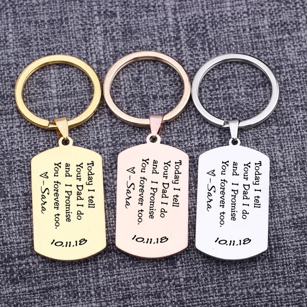 specializing key chain today i tell your dad i do and promise you forever too engraved name proposal gift love token keyring, Silver
specializing key chain today i tell your dad i do and promise you forever too engraved name proposal gift love token keyring, Silver