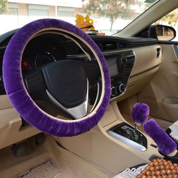 3pcs/set diy steering wheel covers hand brake cover plush gear lever cover winter soft car interior accessories
3pcs/set diy steering wheel covers hand brake cover plush gear lever cover winter soft car interior accessories