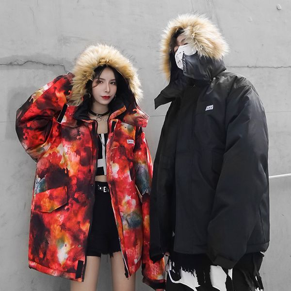 men 2019 winter new fur collar hooded parkas jacket men style outdoor thick warm waterproof outwear zipper parkas, Black
men 2019 winter new fur collar hooded parkas jacket men style outdoor thick warm waterproof outwear zipper parkas, Black