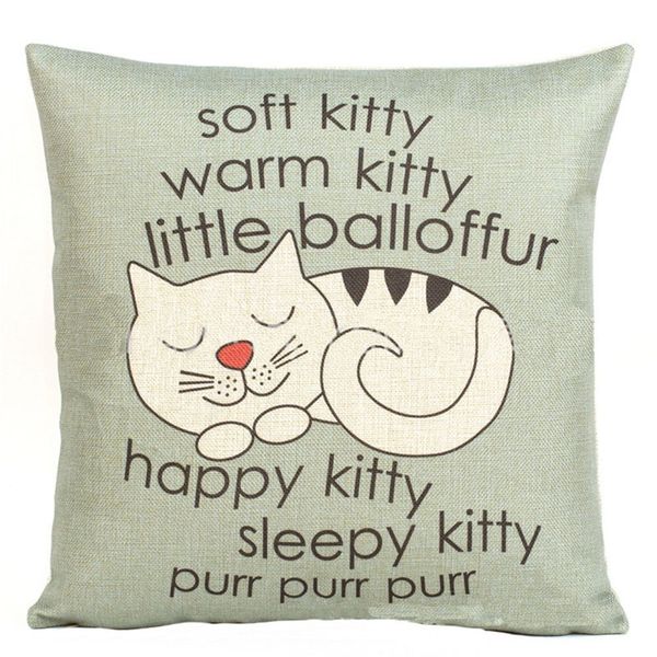 2019 happy sleepy cat print pillow case linen blue square decorative pillowcases sofa cushion throw pillow cover 45*45cm l704
2019 happy sleepy cat print pillow case linen blue square decorative pillowcases sofa cushion throw pillow cover 45*45cm l704