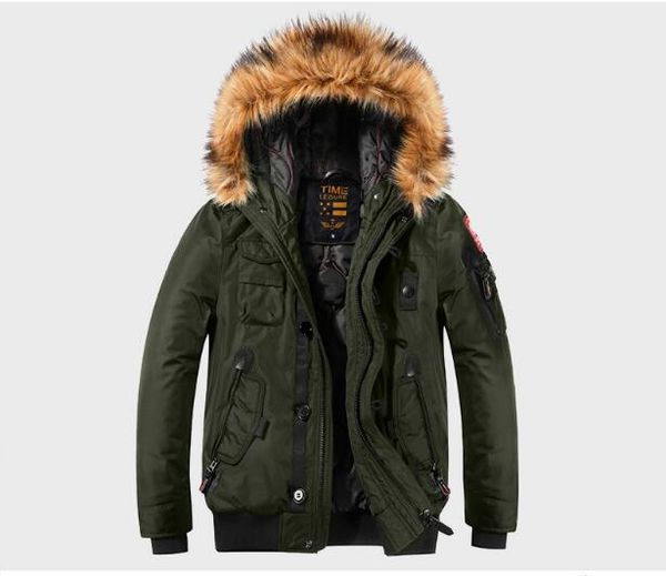 men 2019 winter new vintage casual fur collar hooded parkas jacket men style outdoor thick warm waterproof outwear zipper parkas, Black
men 2019 winter new vintage casual fur collar hooded parkas jacket men style outdoor thick warm waterproof outwear zipper parkas, Black