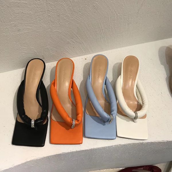 new fashion pu leather rhinestone square toe low heel slippers slip on flip flops elegant women solid slides sandal, Black
new fashion pu leather rhinestone square toe low heel slippers slip on flip flops elegant women solid slides sandal, Black