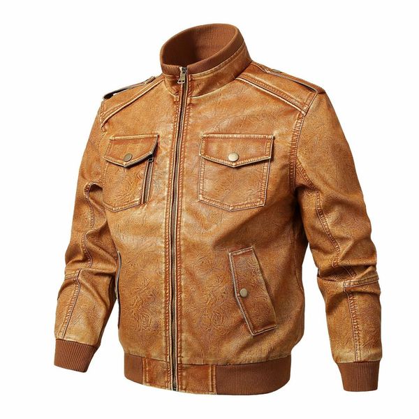 litthing 2019 men's jackets fashion solid slim stand collar zip up coat 2019 casual motorcycle jacket mens coats streetwears, Black;brown
litthing 2019 men's jackets fashion solid slim stand collar zip up coat 2019 casual motorcycle jacket mens coats streetwears, Black;brown