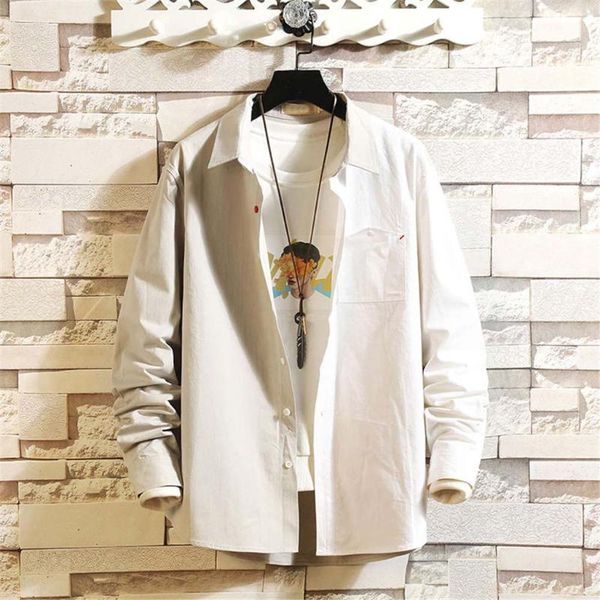 autumn fashion men casual shirt patchwork front long sleeve solid casual loose shirts shirts chemise homme, White;black
autumn fashion men casual shirt patchwork front long sleeve solid casual loose shirts shirts chemise homme, White;black