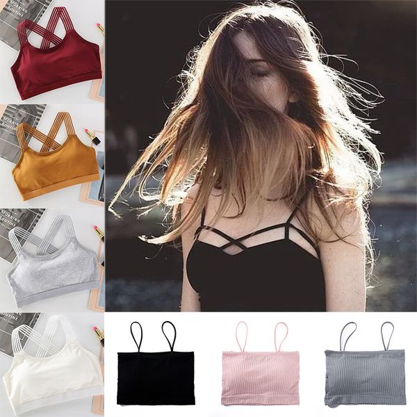 fashion 1pc red black women underwear elastic cross empty back bra cotton wrapped chest 3 styles, Black;white
fashion 1pc red black women underwear elastic cross empty back bra cotton wrapped chest 3 styles, Black;white