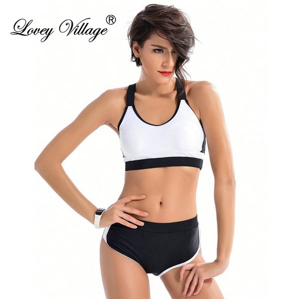 2019 women swimwear two pieces tankini swimsuit women swim beach sport shorts bathing suit bodysuit plus size white, White;black
2019 women swimwear two pieces tankini swimsuit women swim beach sport shorts bathing suit bodysuit plus size white, White;black