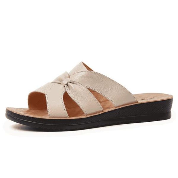 2020 new summer casual beach sandals genuine leather sandals womens large sizes wedge comfortable elegant silppers, Black 
2020 new summer casual beach sandals genuine leather sandals womens large sizes wedge comfortable elegant silppers, Black
