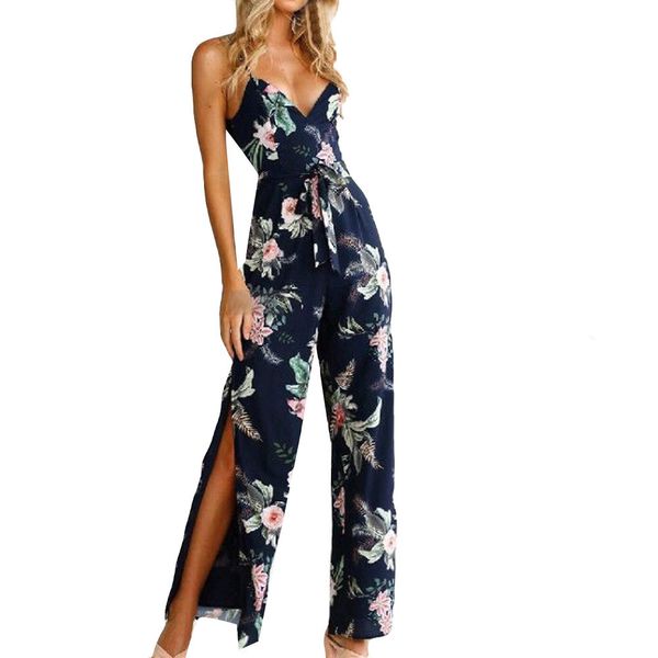 2019 elegant jumpsuits for women ladies summer casual sleeveless v-neck floral print straps wide leg rompers jumpsuits hx0312, Black;white
2019 elegant jumpsuits for women ladies summer casual sleeveless v-neck floral print straps wide leg rompers jumpsuits hx0312, Black;white