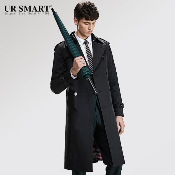 trench coat ursmart double-breasted super long weather-proof man dust coat black waist, Tan;black
trench coat ursmart double-breasted super long weather-proof man dust coat black waist, Tan;black