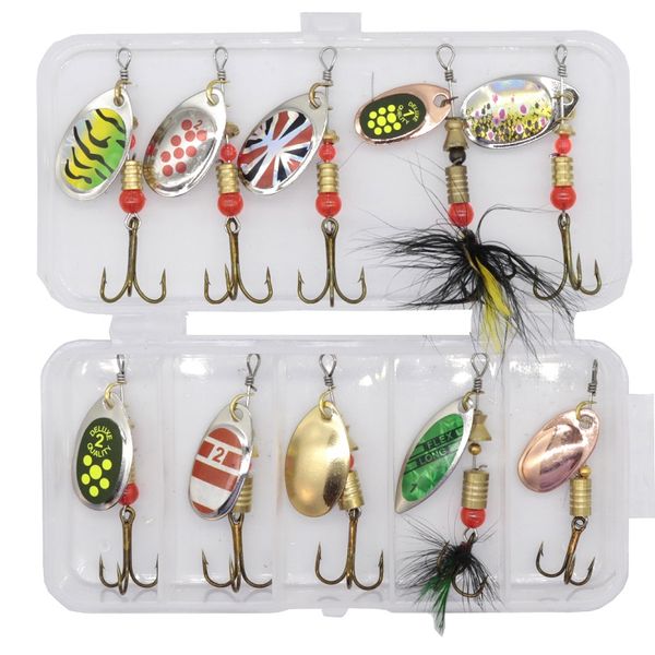10pcs/lot lushazer fishing spoon lure spinner bait 2.5-4g metal baits spinnerbait isca artificial fishing wobbler with box
10pcs/lot lushazer fishing spoon lure spinner bait 2.5-4g metal baits spinnerbait isca artificial fishing wobbler with box