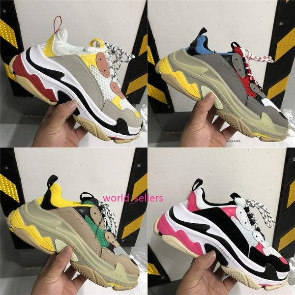 platform designer paris 17fw triple s fashion sneakers men women old dad shoes black white leather casual flat shoes luxury sneakers
platform designer paris 17fw triple s fashion sneakers men women old dad shoes black white leather casual flat shoes luxury sneakers