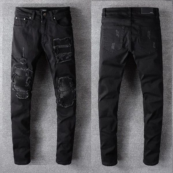 balmain men jeans slim fit ripped jeans hi-street mens distressed denim joggers knee holes washed destroyed jeans, Blue
balmain men jeans slim fit ripped jeans hi-street mens distressed denim joggers knee holes washed destroyed jeans, Blue