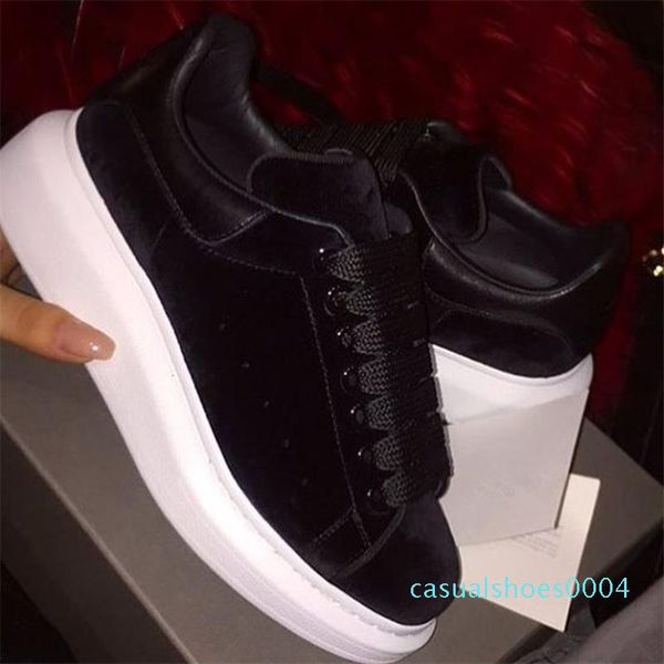 2020 new brand classic designer men women fashion white leather low sports sneakers velvet glitter flat shoes 35-46 ae25, Black 
2020 new brand classic designer men women fashion white leather low sports sneakers velvet glitter flat shoes 35-46 ae25, Black