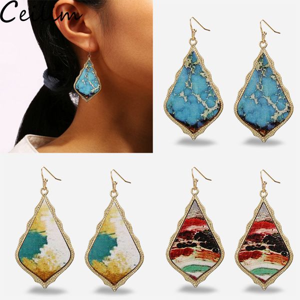 vintage renaissance oil painting leather earring for women geometric leather leaf painting drop earrings hand craft boho jewelry, Golden
vintage renaissance oil painting leather earring for women geometric leather leaf painting drop earrings hand craft boho jewelry, Golden