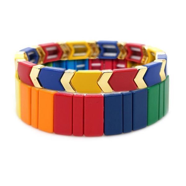 c.quan chi 2pcs enamel tile stacking bracelets for women men vintage painting artist stretch wrap bangles jewelry new, Black
c.quan chi 2pcs enamel tile stacking bracelets for women men vintage painting artist stretch wrap bangles jewelry new, Black