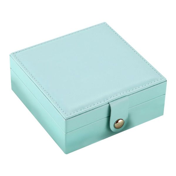 single layer pu simple jewelry storage box creative portable earrings ring small jewellery case t4md, Pink;blue
single layer pu simple jewelry storage box creative portable earrings ring small jewellery case t4md, Pink;blue