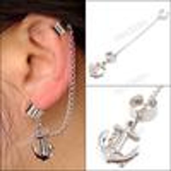 fashion-frankpr1pc gothic punk rock chain anchor ear cuff wrap clip earring non piercing worldwide ing, Blue;gray
fashion-frankpr1pc gothic punk rock chain anchor ear cuff wrap clip earring non piercing worldwide ing, Blue;gray