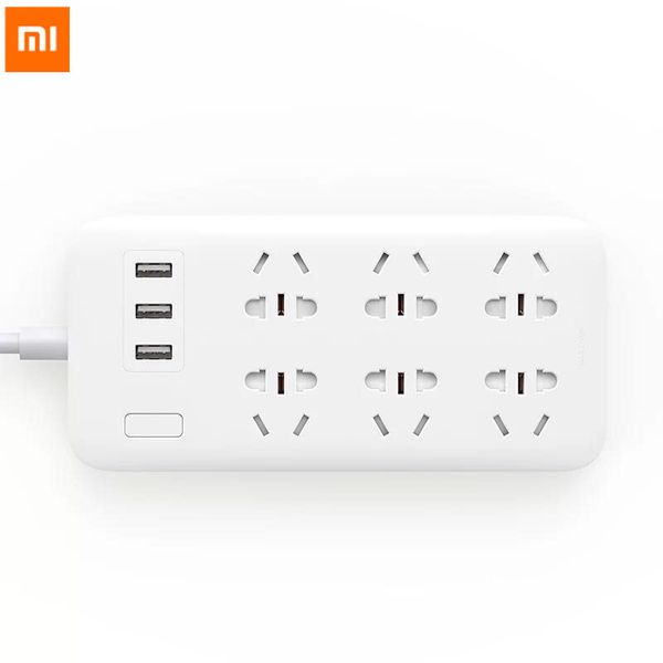 original xiaomi mijia mi power socket strip 2.1a fast charging 3 usb extension socket plug 6 outlet sockets eu/au/us/uk adapter
original xiaomi mijia mi power socket strip 2.1a fast charging 3 usb extension socket plug 6 outlet sockets eu/au/us/uk adapter