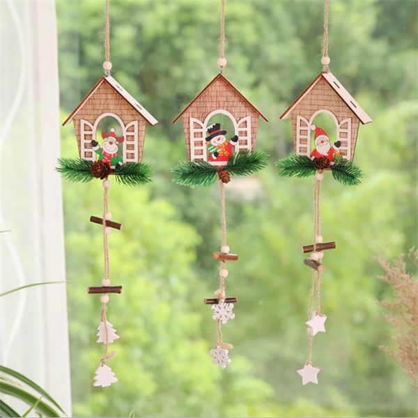 1pcs wooden christmas house pendant christmas tree decorations pendant kerst ornament for home new year navidad-s
1pcs wooden christmas house pendant christmas tree decorations pendant kerst ornament for home new year navidad-s