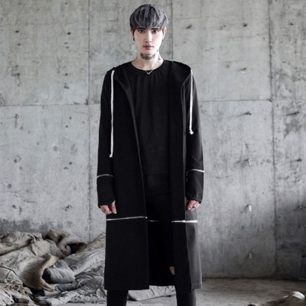 men gothic punk hip hop long trench coat hooded cloak nightclub dj singer stage costume men harajuku japanese street jacket, Tan;black
men gothic punk hip hop long trench coat hooded cloak nightclub dj singer stage costume men harajuku japanese street jacket, Tan;black