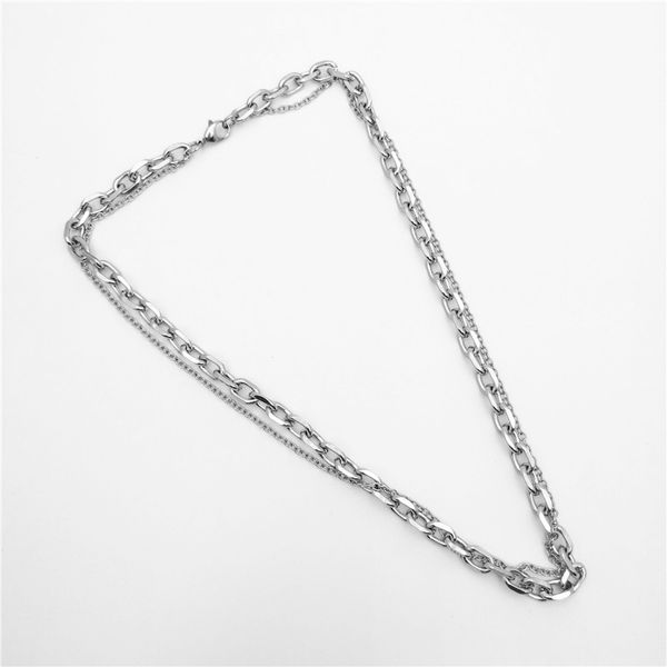 stainless steel necklace women stainless steel necklace personality cross square metal multilayer hip hop chain simple, Silver
stainless steel necklace women stainless steel necklace personality cross square metal multilayer hip hop chain simple, Silver