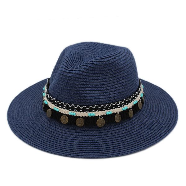 retro panama jazz lover gentleman hat plastic straw chapeau spring summer party church beach street sunhat wide floppy brim cap, Blue;gray
retro panama jazz lover gentleman hat plastic straw chapeau spring summer party church beach street sunhat wide floppy brim cap, Blue;gray