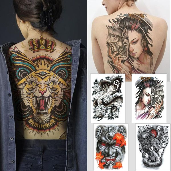 woman full back temporary sticker tattoos snake tiger dragon ink color body large waterproof tattoo jesus back big tattoo
woman full back temporary sticker tattoos snake tiger dragon ink color body large waterproof tattoo jesus back big tattoo