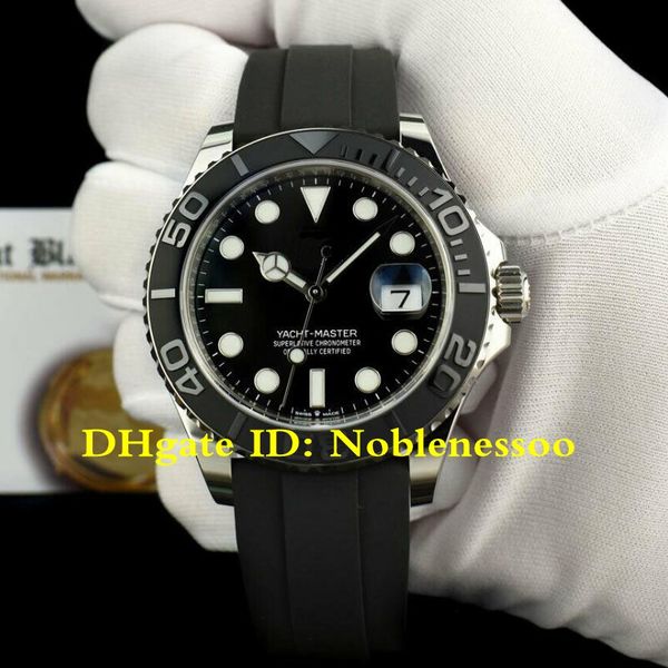 2020 new style men's master 42mm white gold black dial automatic mens watch 226659 rubber bands asia 2813 automatic men's watches, Slivery;brown
2020 new style men's master 42mm white gold black dial automatic mens watch 226659 rubber bands asia 2813 automatic men's watches, Slivery;brown