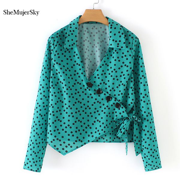 shemujersky green blouse shirts women v neck long sleeve polka dot ladies blusa mujer 2019 shirt, White
shemujersky green blouse shirts women v neck long sleeve polka dot ladies blusa mujer 2019 shirt, White
