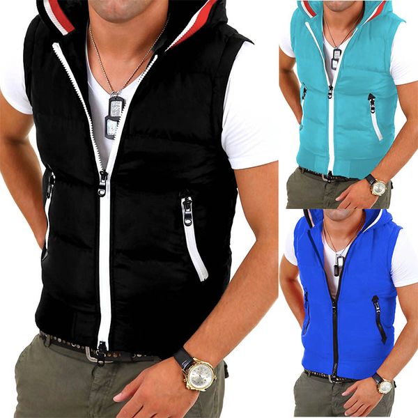 zogaa autumn winter jacket men's warm sleeveless parkas vest hooded zipper patchwork waistcoat casual male slim fit coat outwear, Black
zogaa autumn winter jacket men's warm sleeveless parkas vest hooded zipper patchwork waistcoat casual male slim fit coat outwear, Black