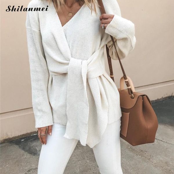 bandage sweater women 2019 fashion v neck lace up knitted pullovers autumn long sleeve high street jemper casual sueter mujer, White;black
bandage sweater women 2019 fashion v neck lace up knitted pullovers autumn long sleeve high street jemper casual sueter mujer, White;black