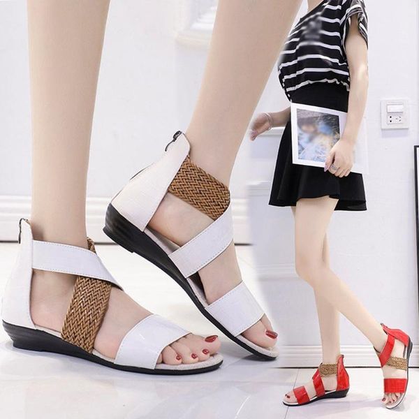 2020 elegant women weave wedge heel sansdals casual shopping comfy zipper shoes beach sandals roman shoes#, Black
2020 elegant women weave wedge heel sansdals casual shopping comfy zipper shoes beach sandals roman shoes#, Black