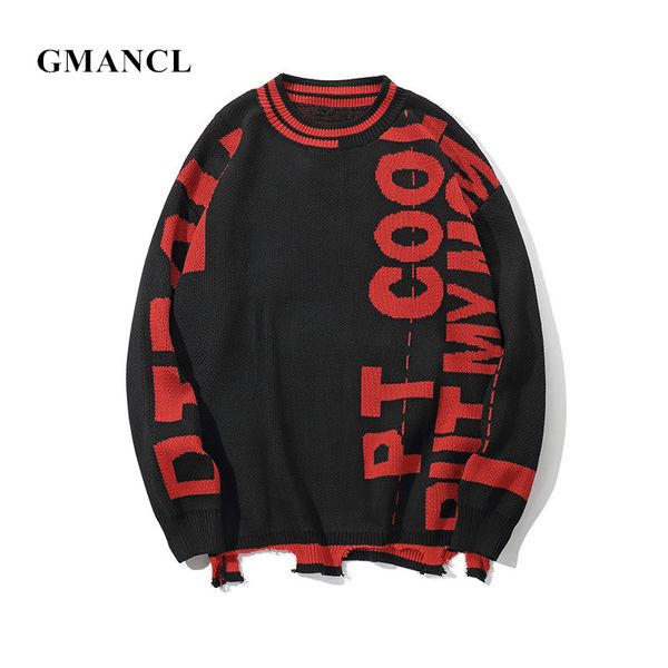 gmancl men 2018 personality letter patchwork sweater autumn loose lrregular hem streetwear hip hop o-neck men casual pullover, White;black
gmancl men 2018 personality letter patchwork sweater autumn loose lrregular hem streetwear hip hop o-neck men casual pullover, White;black
