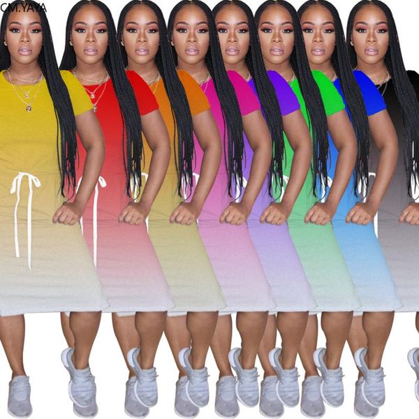 cm.yaya 2020 summer women gradient print o-neck short sleeve sashes waist slim tee dress fashion streetwear split side dresses, Black;gray
cm.yaya 2020 summer women gradient print o-neck short sleeve sashes waist slim tee dress fashion streetwear split side dresses, Black;gray